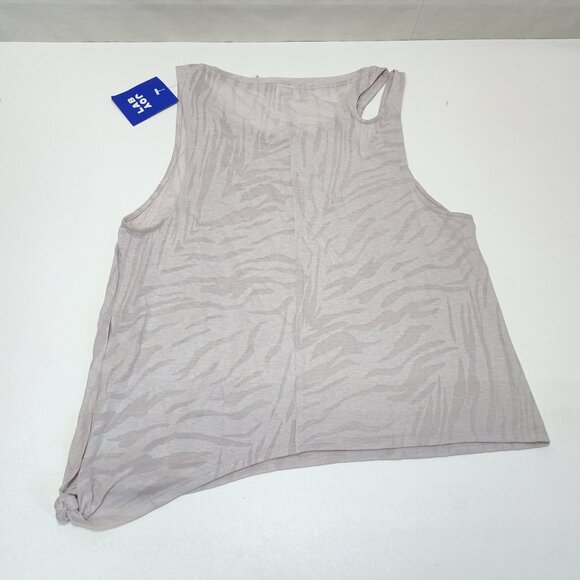 JoyLab Side-Tie Basic Tank Top Small Lilac Marble Sleeveless Asymmetrical Hem - Picture 6 of 9